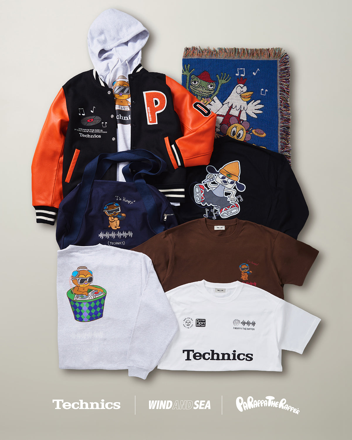 Technics x PARAPPA x WDS CREW NECK SWEAT