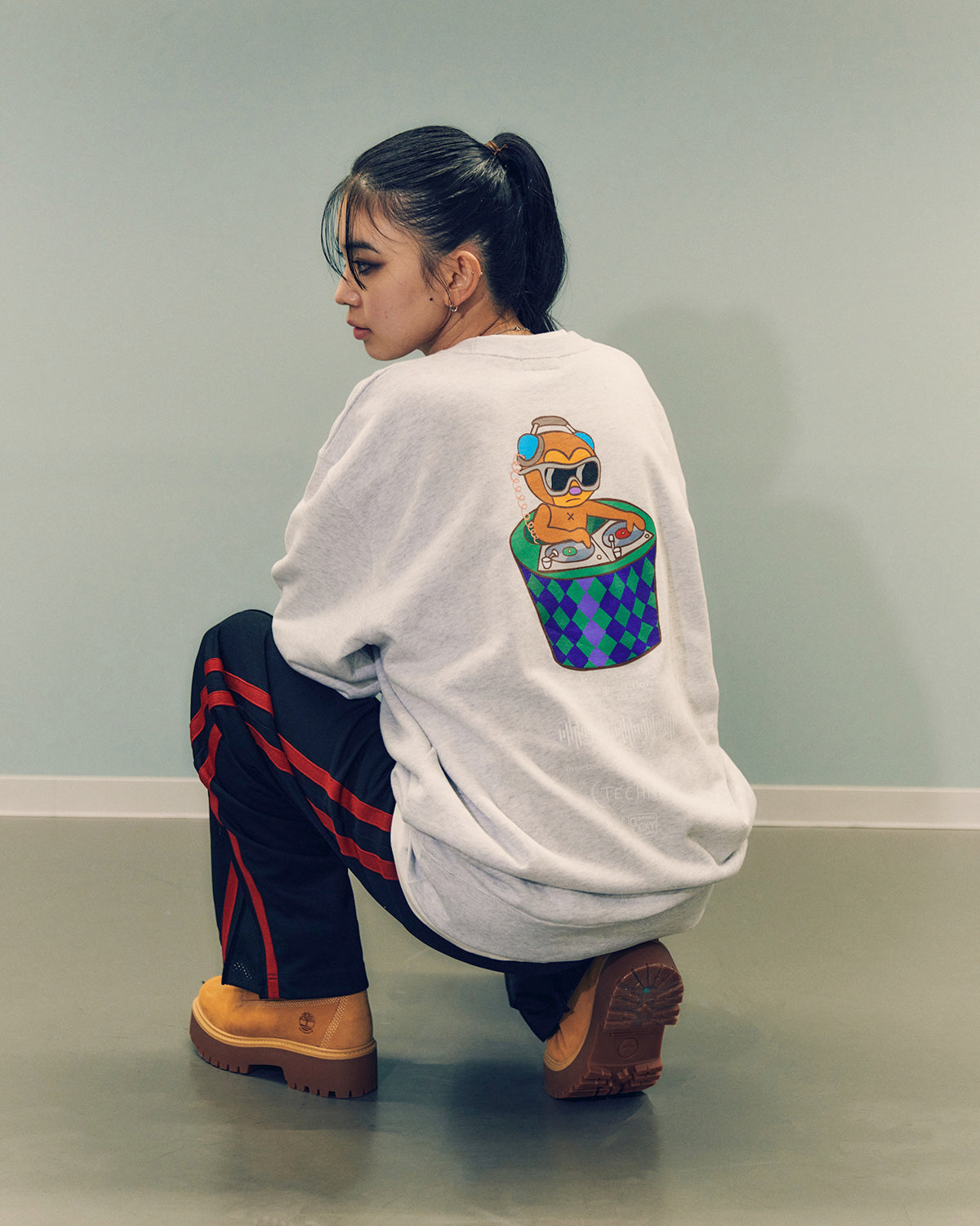 Technics x PARAPPA x WDS CREW NECK SWEAT