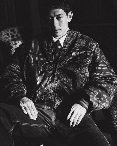 BLACK BANDANA BLOUSON
