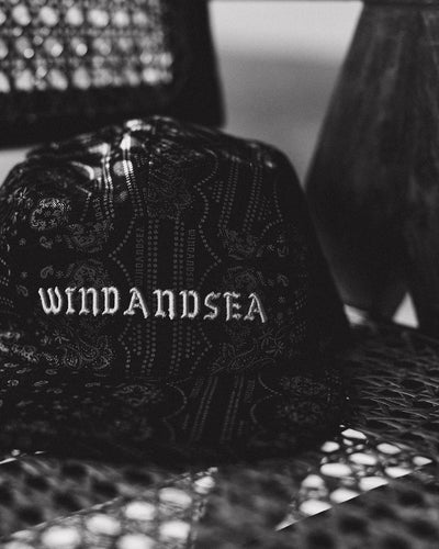 BLACK BANDANA CAMP CAP