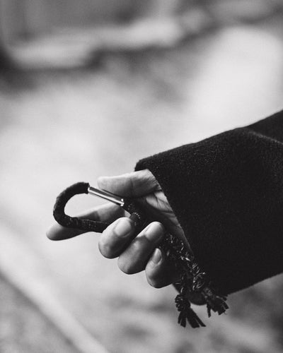 BLACK BANDANA KEYCHAIN
