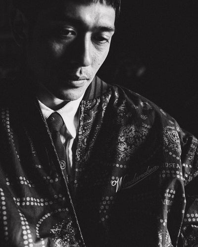 BLACK BANDANA BLOUSON