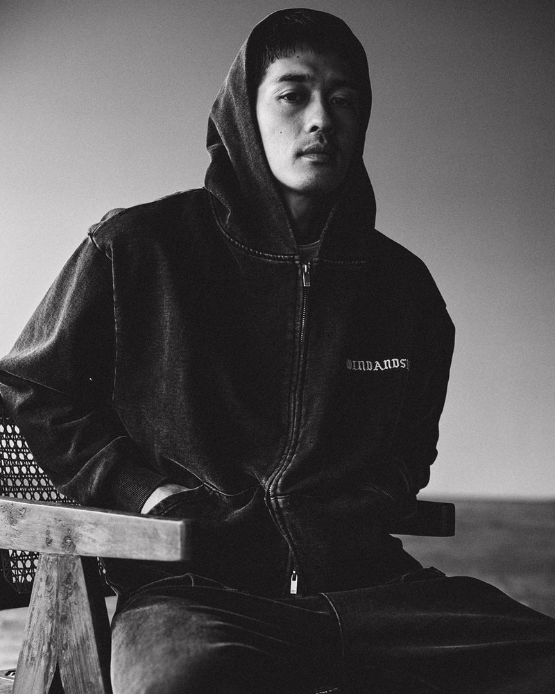 BLACK BANDANA LINE SWEAT PANTS