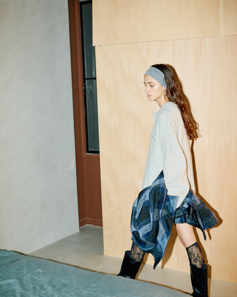 Shaggy Knit L/S Polo