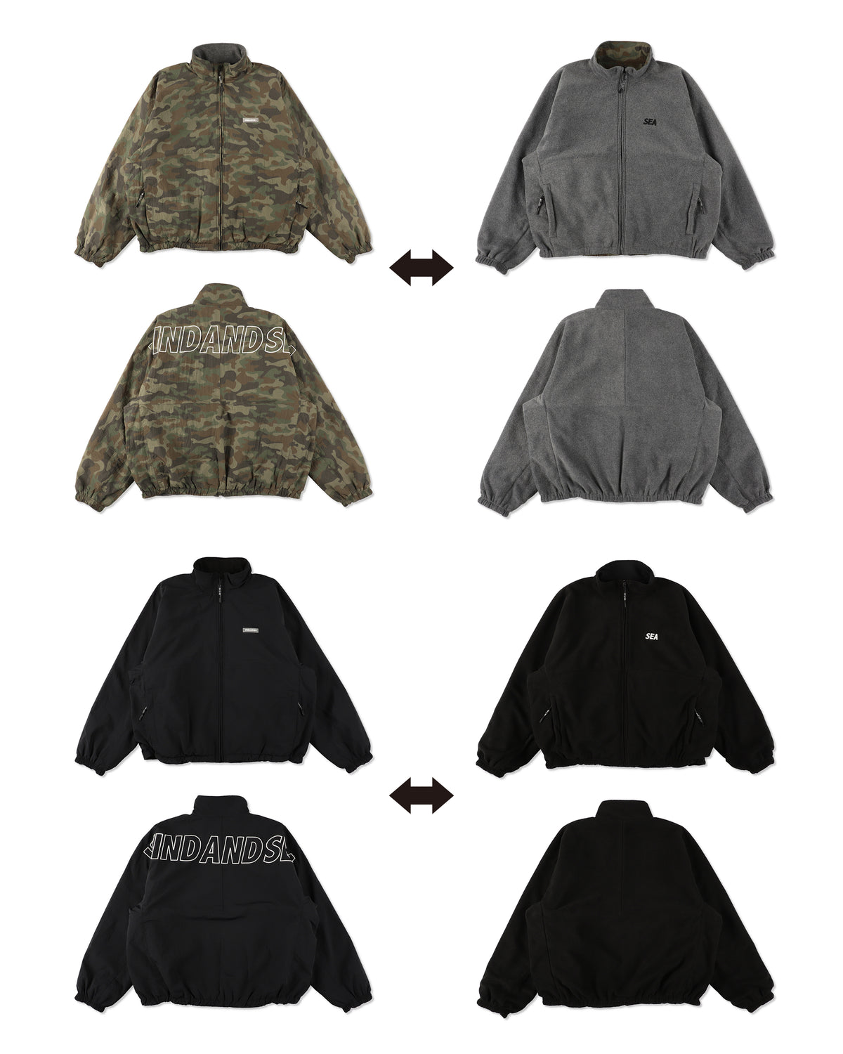 BIG LOGO REVERSIBLE NYLON JACKET