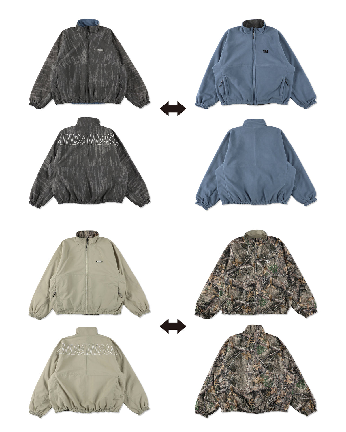 BIG LOGO REVERSIBLE NYLON JACKET