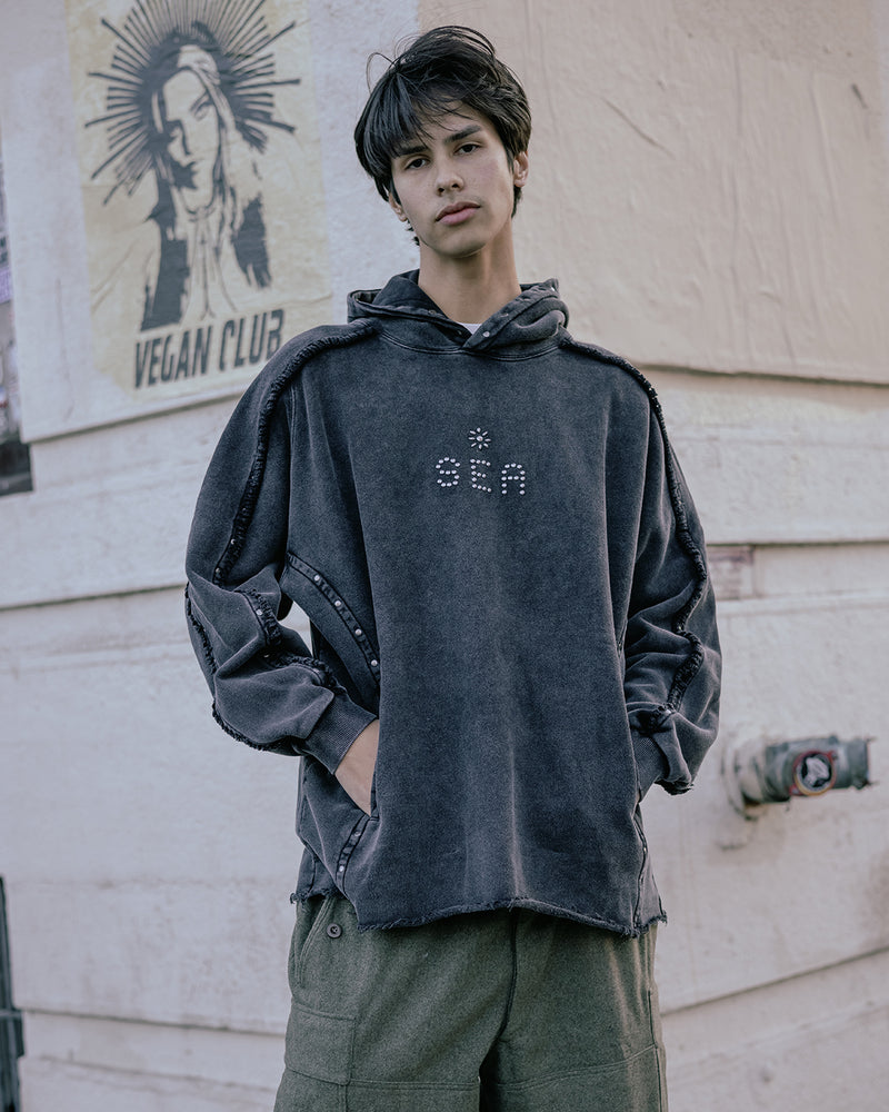 Sulfer Acid C-off Hooded sweatshirt