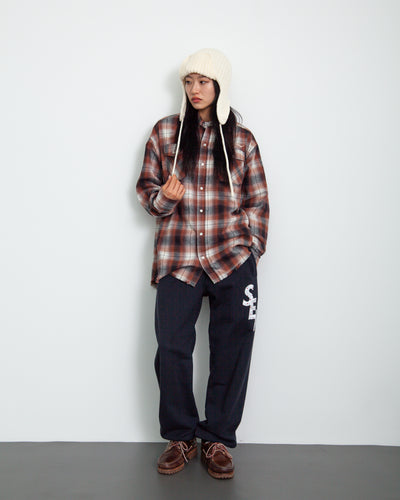 Fringe Flannel Plaid Shirt