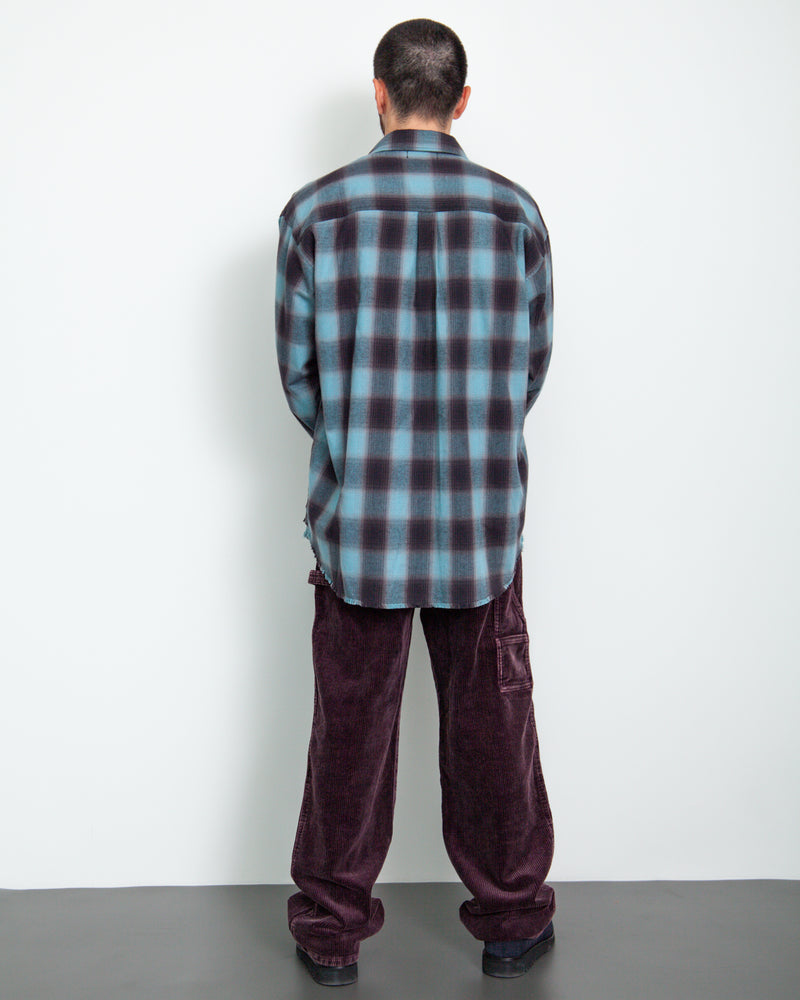 Fringe Flannel Plaid Shirt