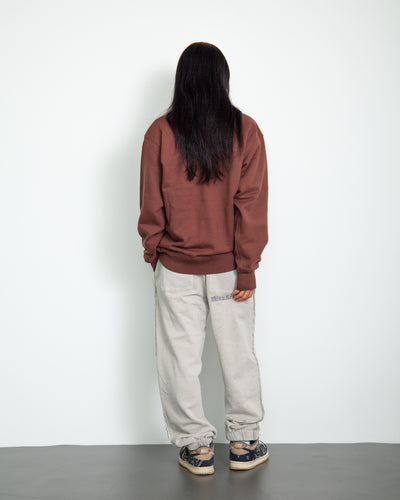 Satin Patch Crewneck Sweatshirt