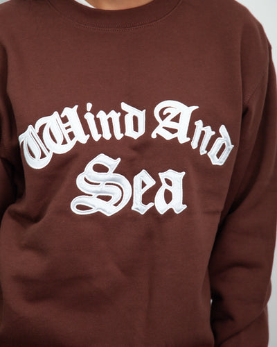 Satin Patch Crewneck Sweatshirt