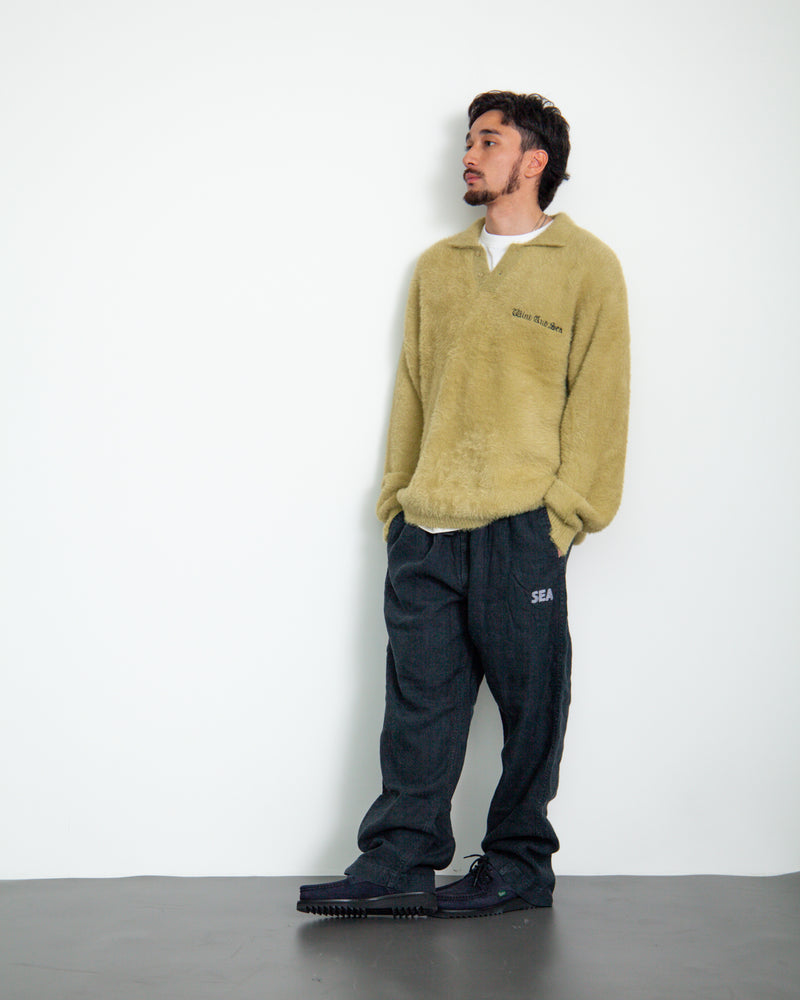 Shaggy Knit L/S Polo