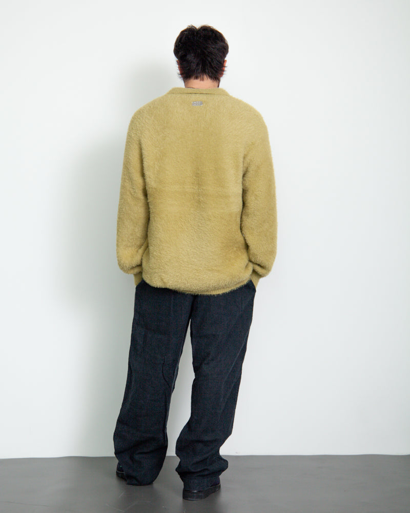 Shaggy Knit L/S Polo