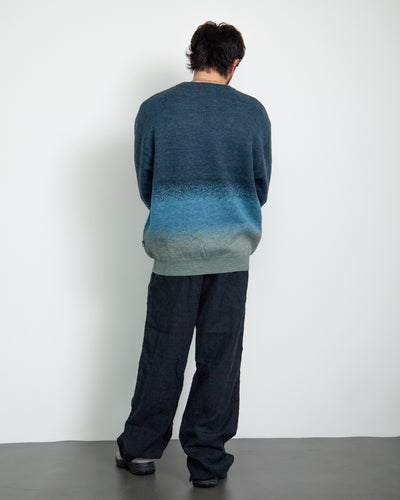 Jacquard Gradation Knit Sweater