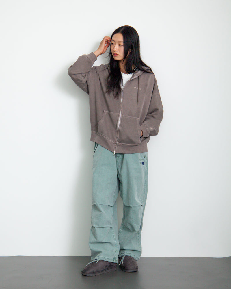 Circle Logo Zip Up Sweatshirt