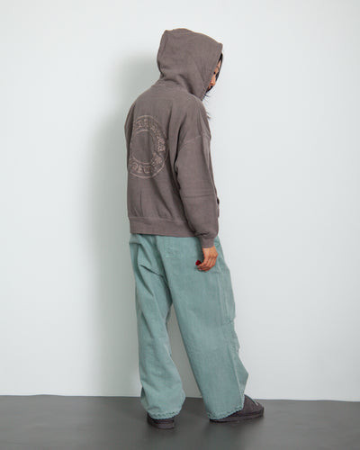 Circle Logo Zip Up Sweatshirt