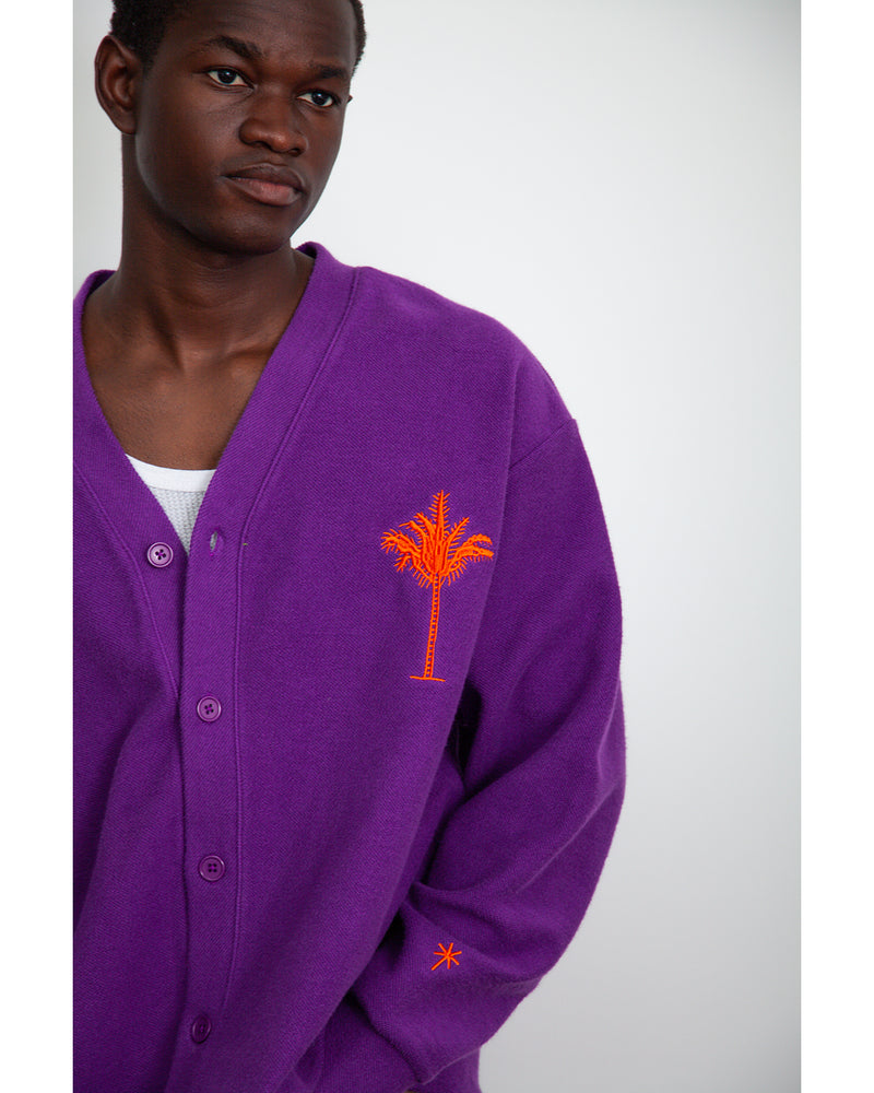 Palm Tree Sweat Cardigan