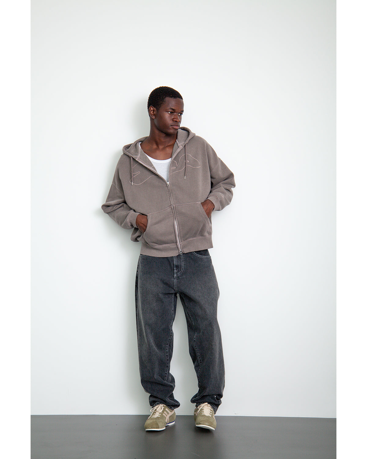Heptagon Logo Zip Up Sweatshirt