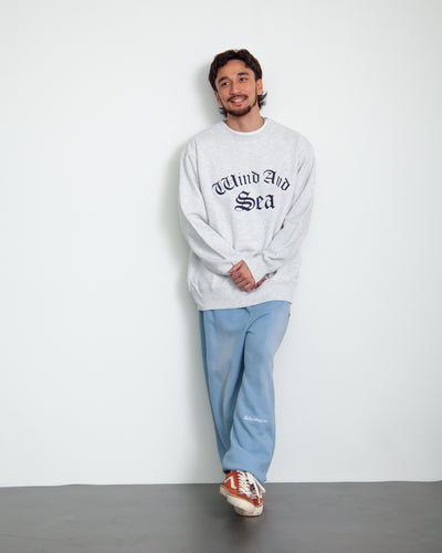 Satin Patch Crewneck Sweatshirt