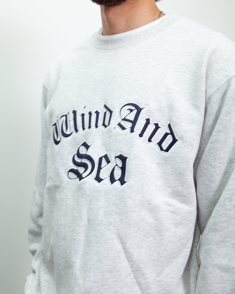 Satin Patch Crewneck Sweatshirt