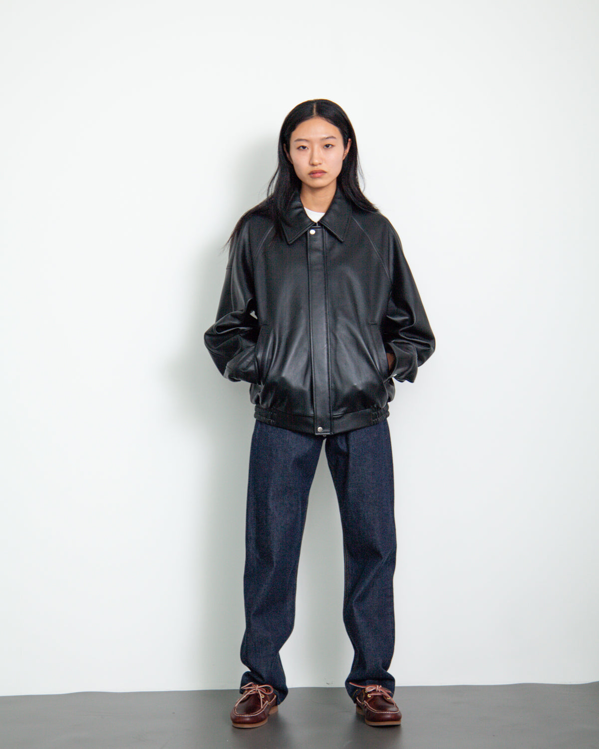Lettered Leather Jacket – WIND AND SEA