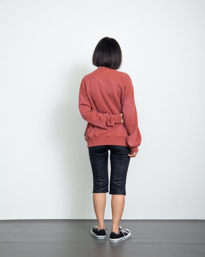 SULFUR DYEING LOGO CREWNECK SWEATSHIRT