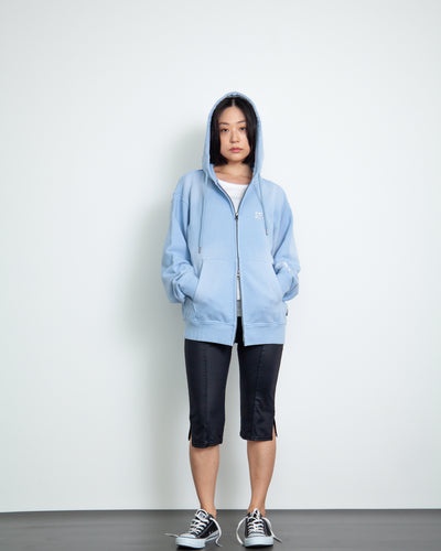 SULFUR DYEING LOGO ZIP SWEATSHIRT