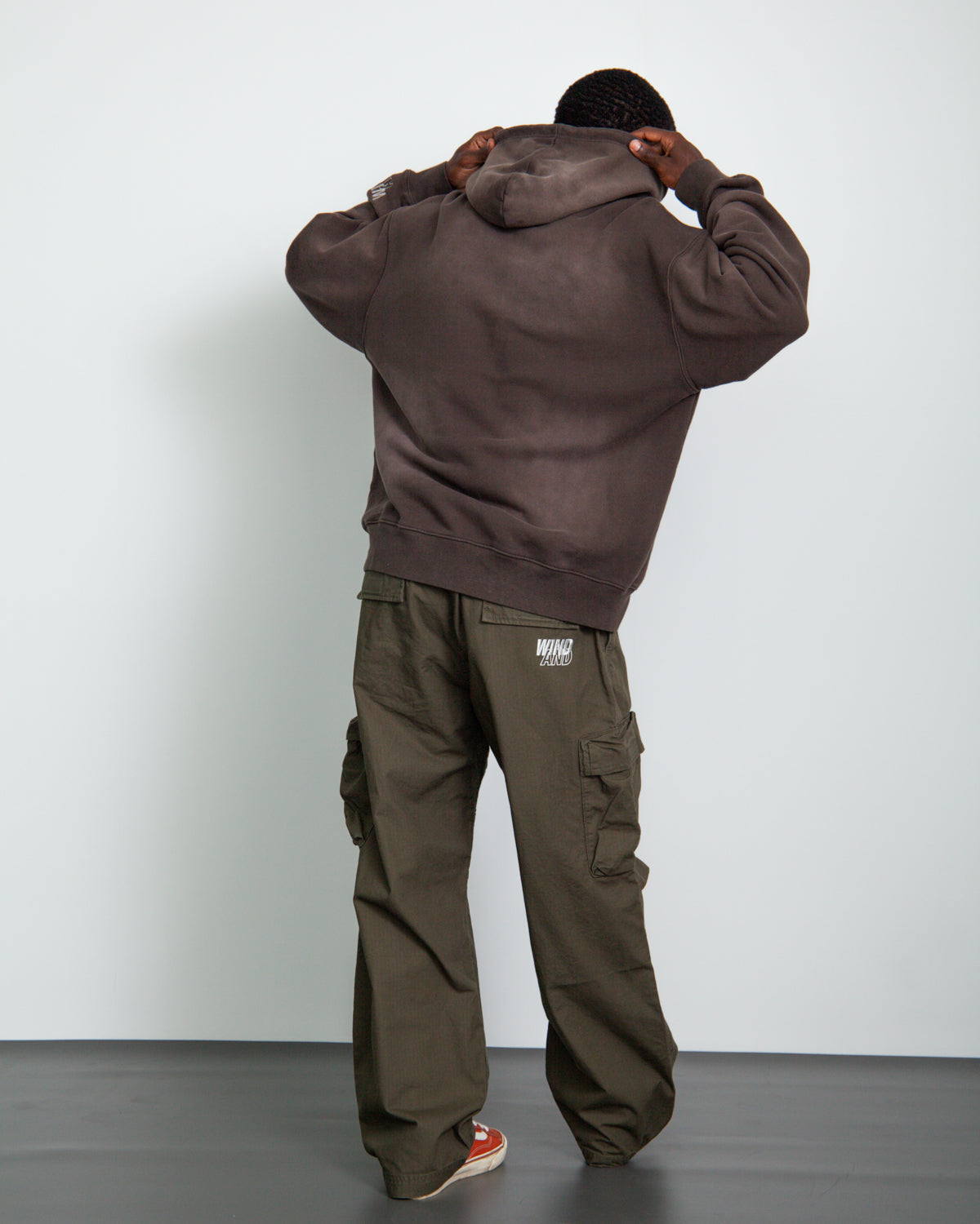 SULFUR DYEING LOGO ZIP SWEATSHIRT