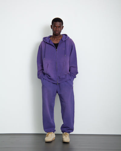 SULFUR DYEING LOGO ZIP SWEATSHIRT