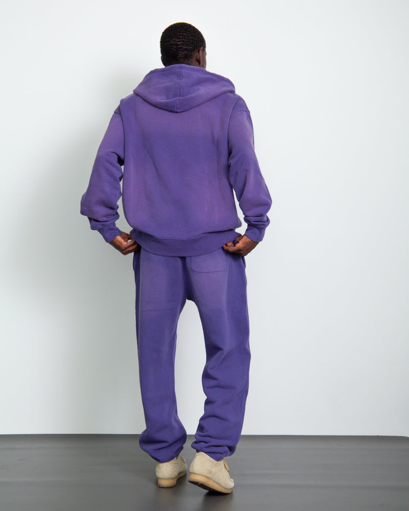 SULFUR DYEING LOGO ZIP SWEATSHIRT