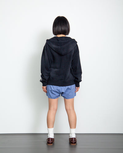 SULFUR DYEING LOGO ZIP SWEATSHIRT