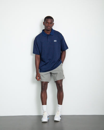 S/S Mock Neck Knit Polo