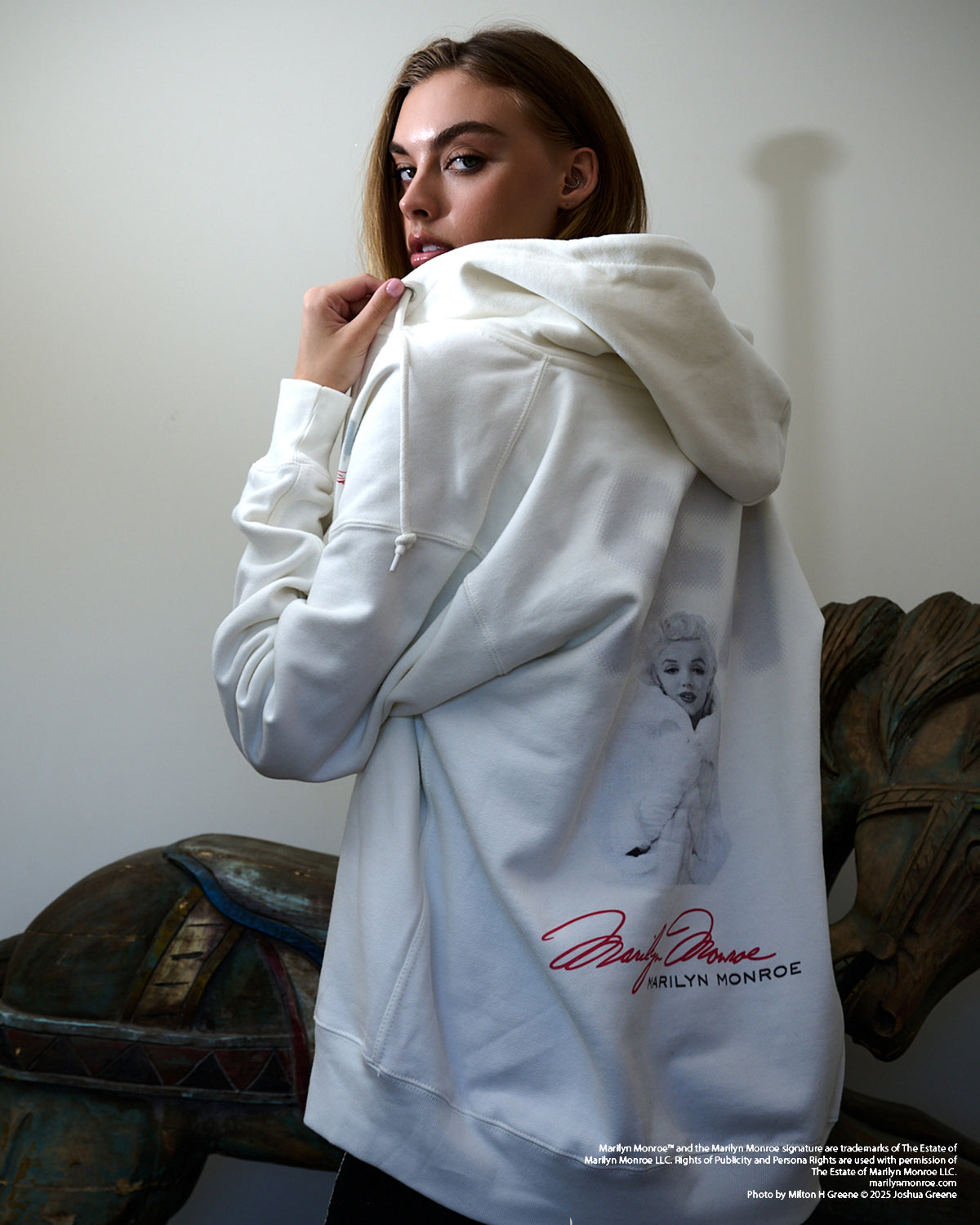 MARILYN MONROE x WDS ZIP HOODED SWEAT SHIRT