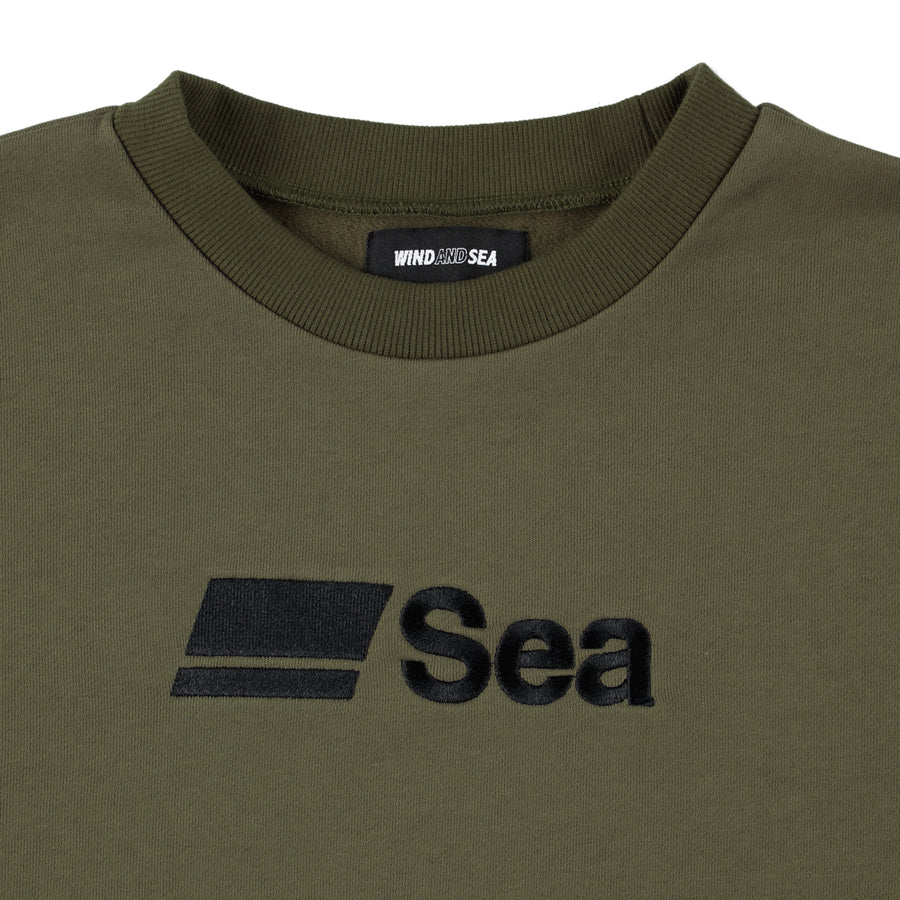 ABU GARCIA X WDS L S TEE OLIVE - Tシャツ