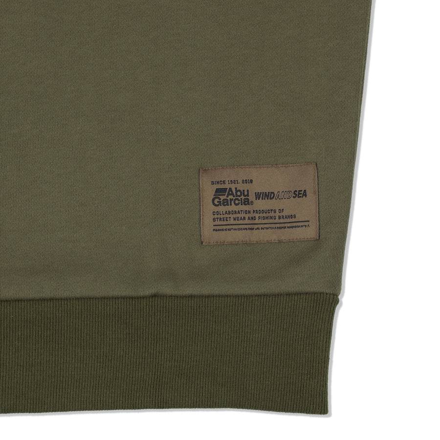 ABU GARCIA X WDS L S TEE OLIVE - Tシャツ