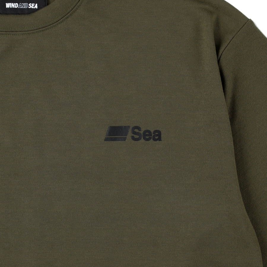 ABU GARCIA X WDS L S TEE OLIVE - Tシャツ