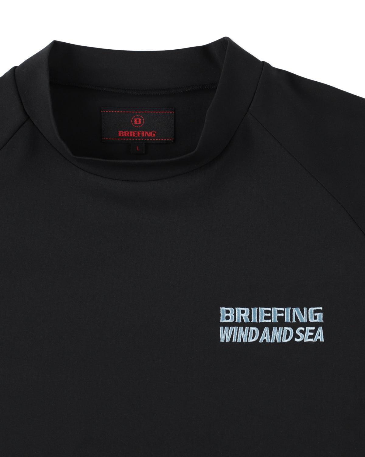 BRIEFING GOLF✕WIND AND SEAサイドロゴラインクルーネック BRIEFING x WDS MOCK NECK TEE – WIND AND SEA