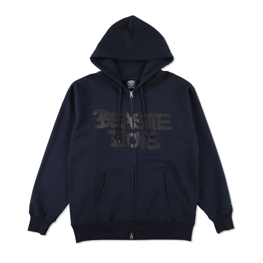 Check Your Head (Photo) Zip-up Hoodie / NAVY