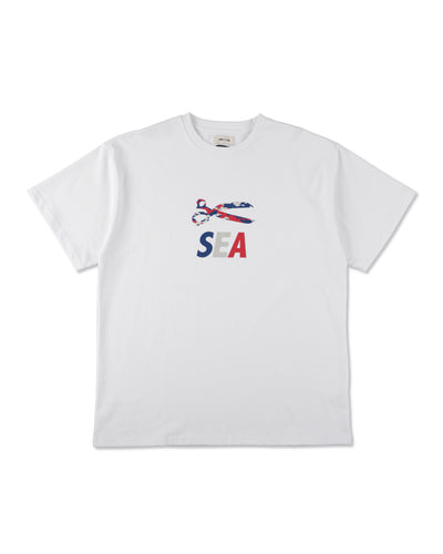 DENHAM x WDS CAMO SCISSORS SULFUR TEE