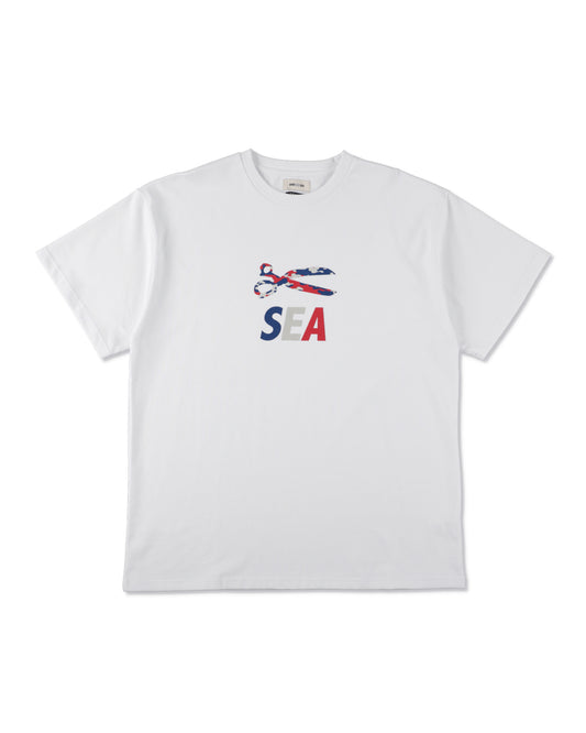 DENHAM x WDS CAMO SCISSORS SULFUR TEE