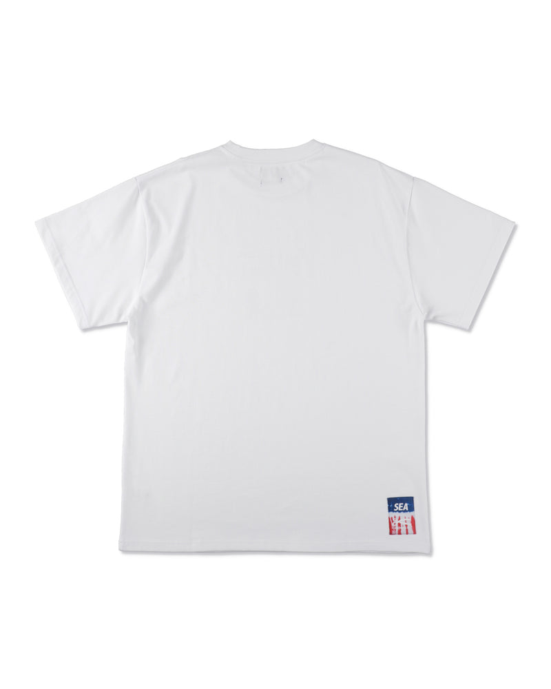 DENHAM x WDS CAMO SCISSORS SULFUR TEE