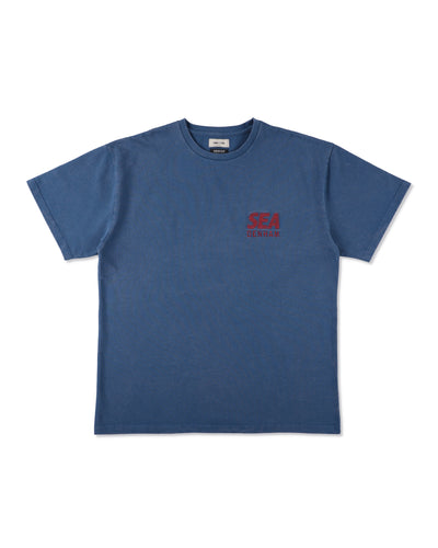 DENHAM x WDS LINE HALFTONE SCISSORS SULFUR TEE