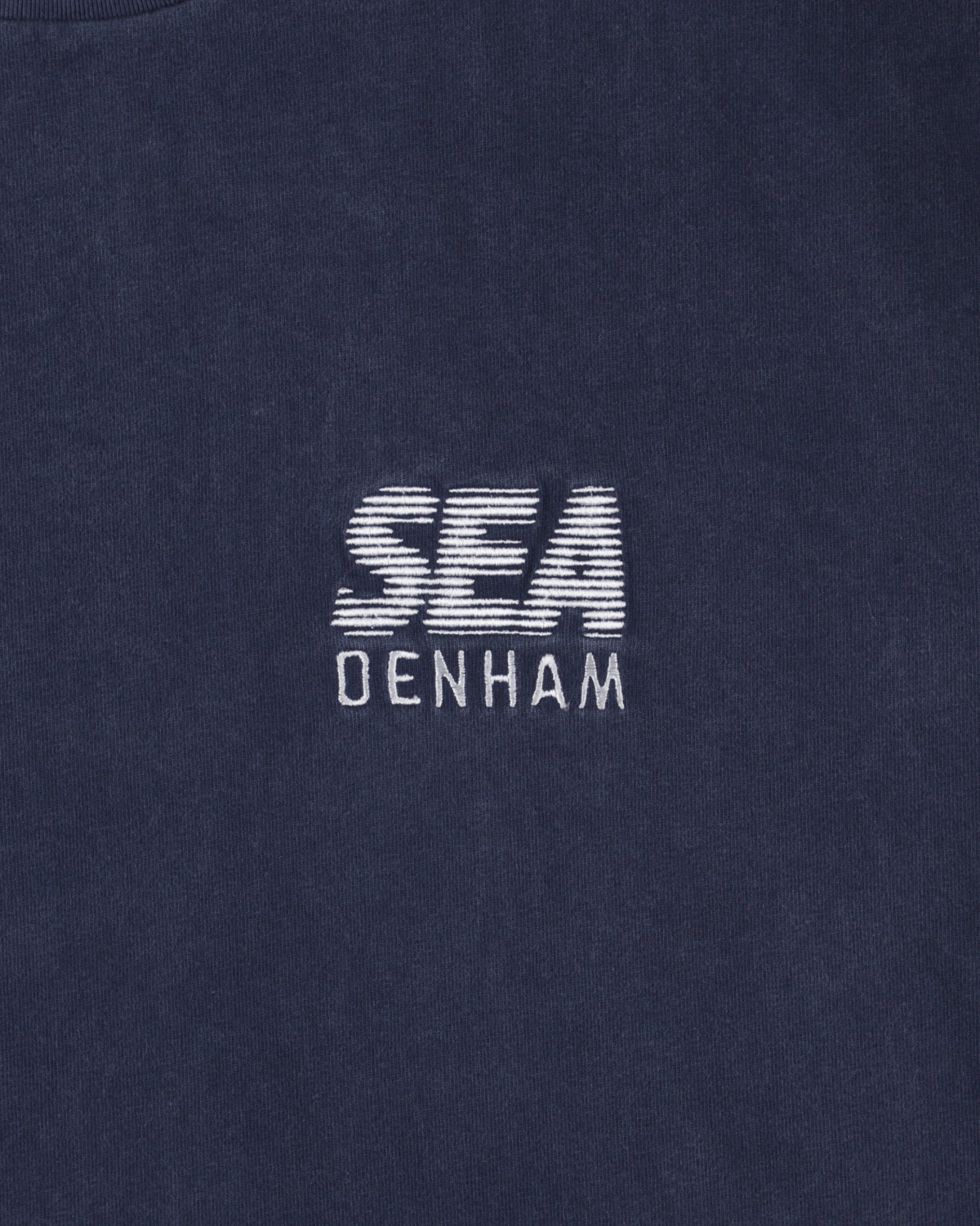 DENHAM x WDS LINE HALFTONE SCISSORS SULFUR TEE