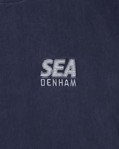 DENHAM x WDS LINE HALFTONE SCISSORS SULFUR TEE
