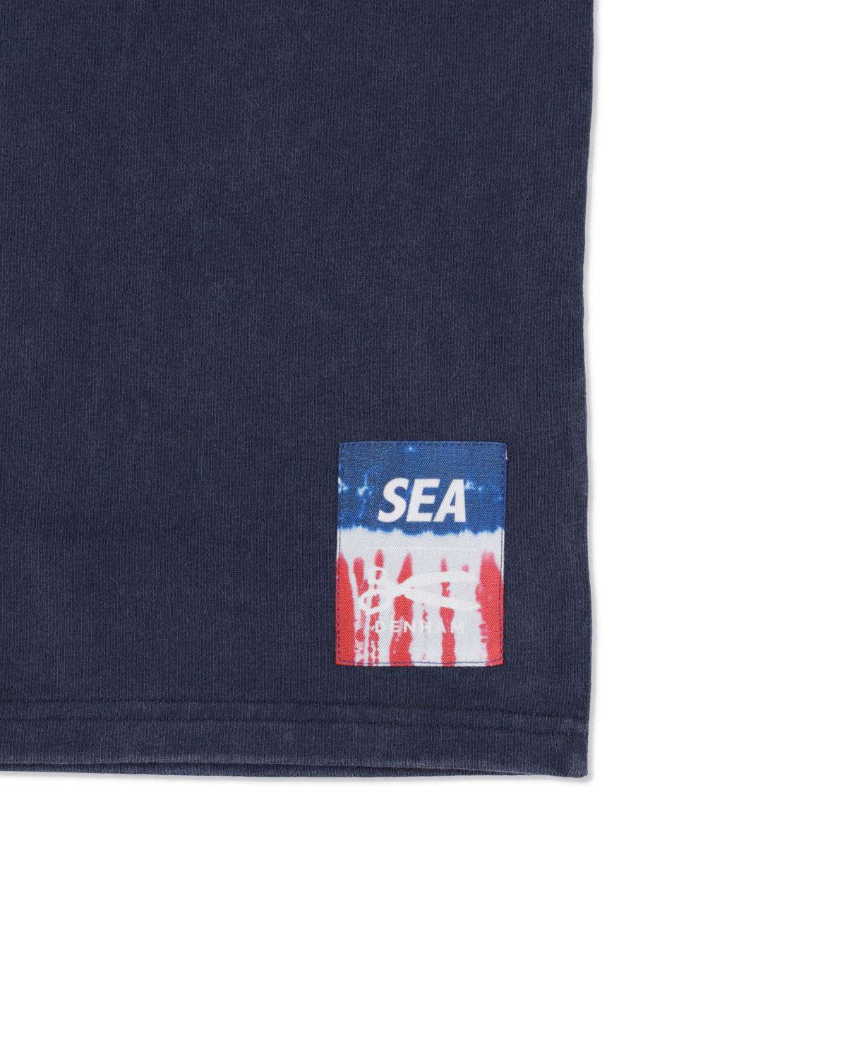 DENHAM x WDS LINE HALFTONE SCISSORS SULFUR TEE