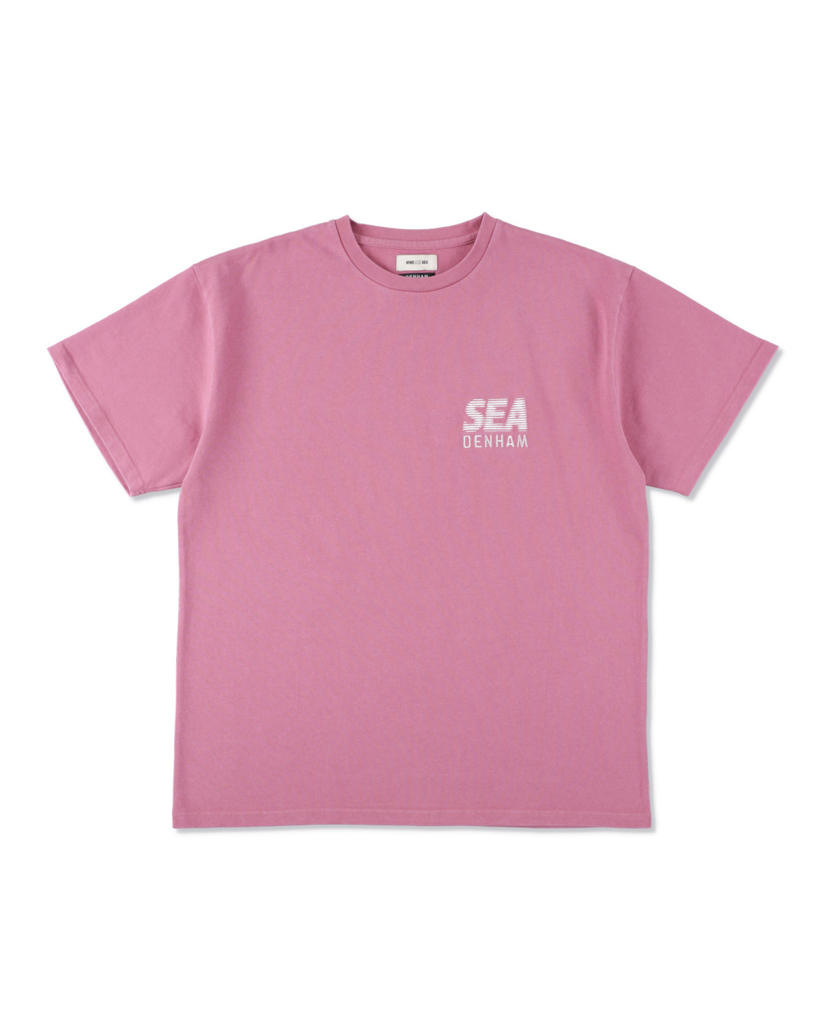 DENHAM x WDS LINE HALFTONE SCISSORS SULFUR TEE