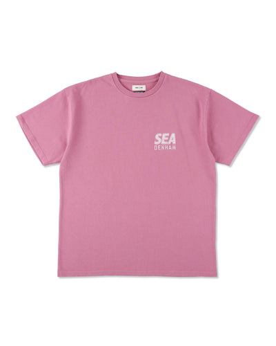 DENHAM x WDS LINE HALFTONE SCISSORS SULFUR TEE