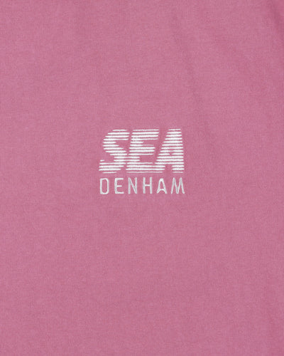 DENHAM x WDS LINE HALFTONE SCISSORS SULFUR TEE