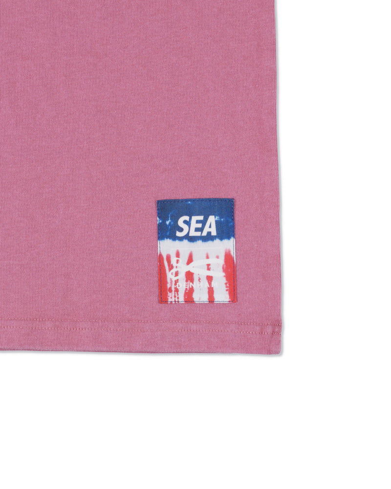 DENHAM x WDS LINE HALFTONE SCISSORS SULFUR TEE