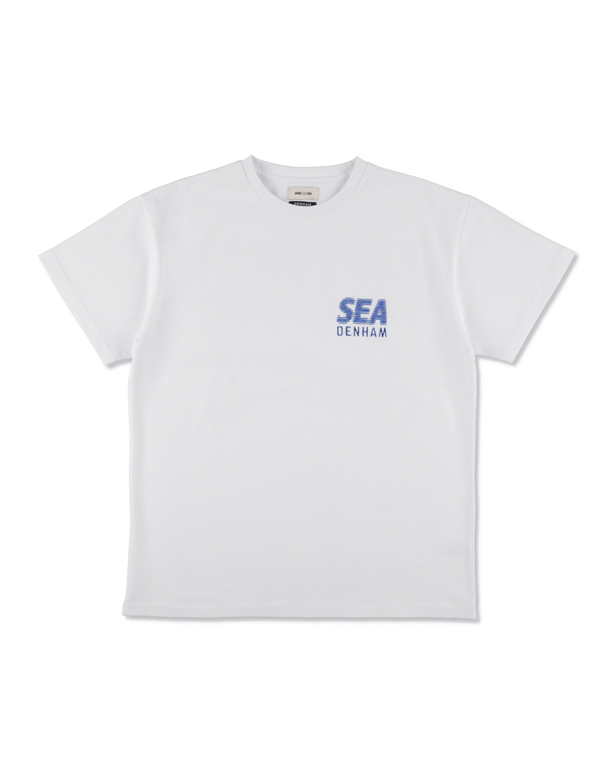 DENHAM x WDS LINE HALFTONE SCISSORS SULFUR TEE